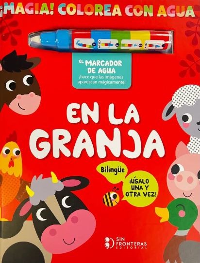 ¡Magia! Colorea con agua en la Granja